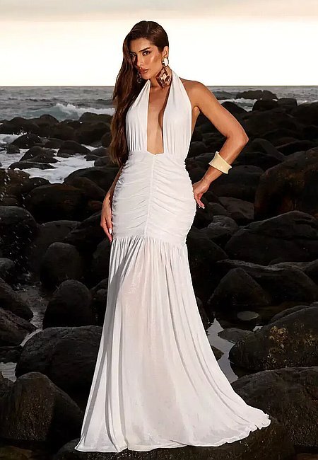 Vestido Longo Lumière - Amália Moda Praia